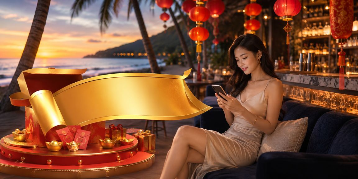 Không khí đèn lồng và phong bao đỏ tại Con Đảo – hy vọng may mắn trong xổ số lễ hội